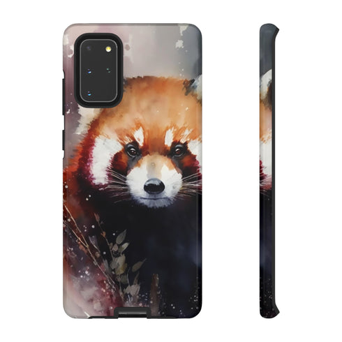 Red Panda in Watercolor - Impact Resistant Phone Case Samsung Galaxy S20+ Glossy
